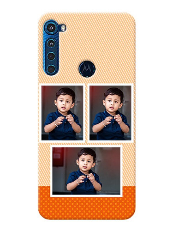 Custom Motorola One Fusion Plus Mobile Back Covers: Bulk Photos Upload Design