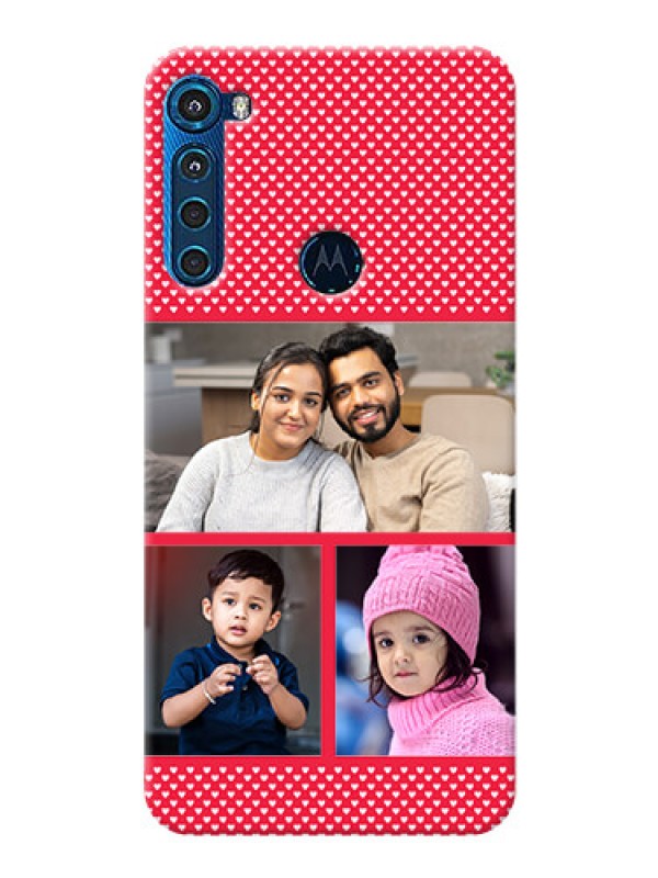 Custom Motorola One Fusion Plus mobile back covers online: Bulk Pic Upload Design
