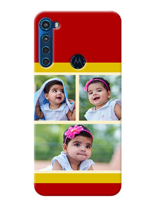 Custom Motorola One Fusion Plus mobile phone cases: Multiple Pic Upload Design