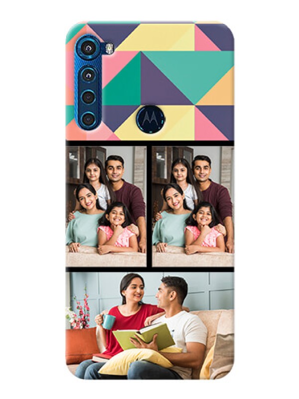 Custom Motorola One Fusion Plus personalised phone covers: Bulk Pic Upload Design