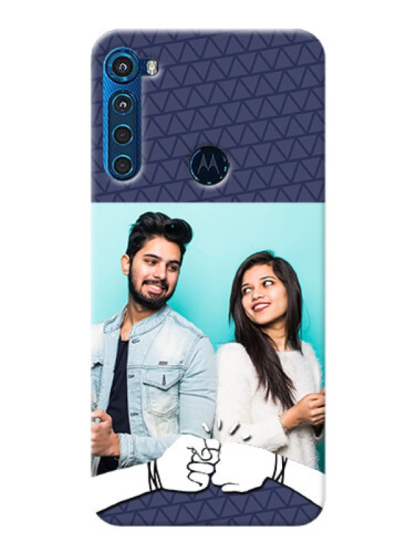 Custom Motorola One Fusion Plus Mobile Covers Online with Best Friends Design  