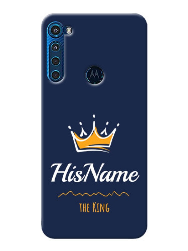 Custom Motorola One Fusion Plus King Phone Case with Name