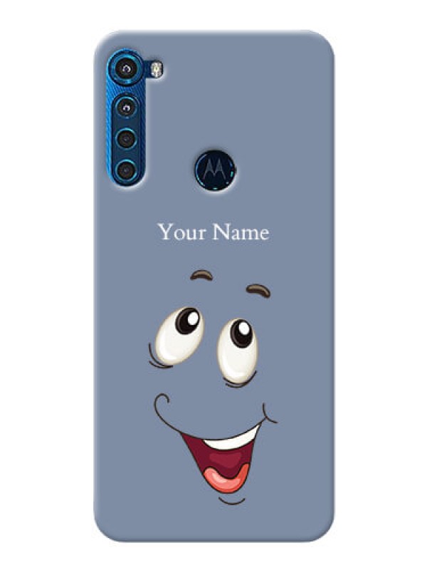 Custom Motorola One Fusion Plus Phone Back Covers: Laughing Cartoon Face Design
