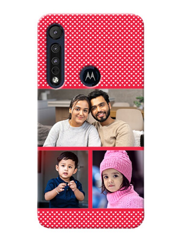 Custom Motorola One Macro mobile back covers online: Bulk Pic Upload Design
