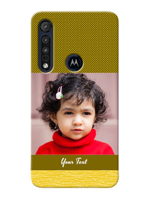 Custom Motorola One Macro custom mobile back covers: Simple Green Color Design