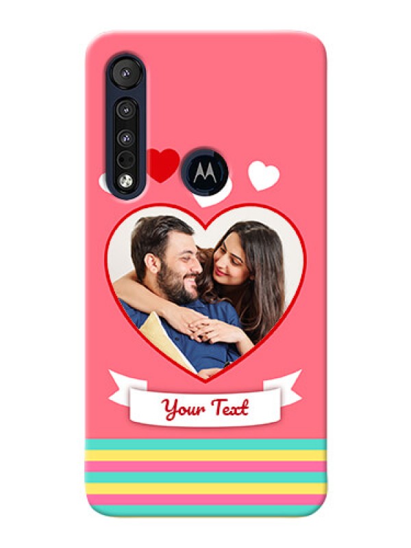 Custom Motorola One Macro Personalised mobile covers: Love Doodle Design