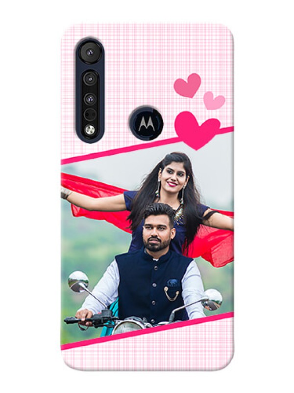 Custom Motorola One Macro Personalised Phone Cases: Love Shape Heart Design