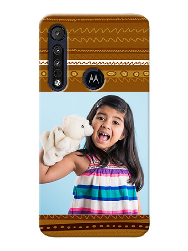 Custom Motorola One Macro Mobile Covers: Friends Picture Upload Design 