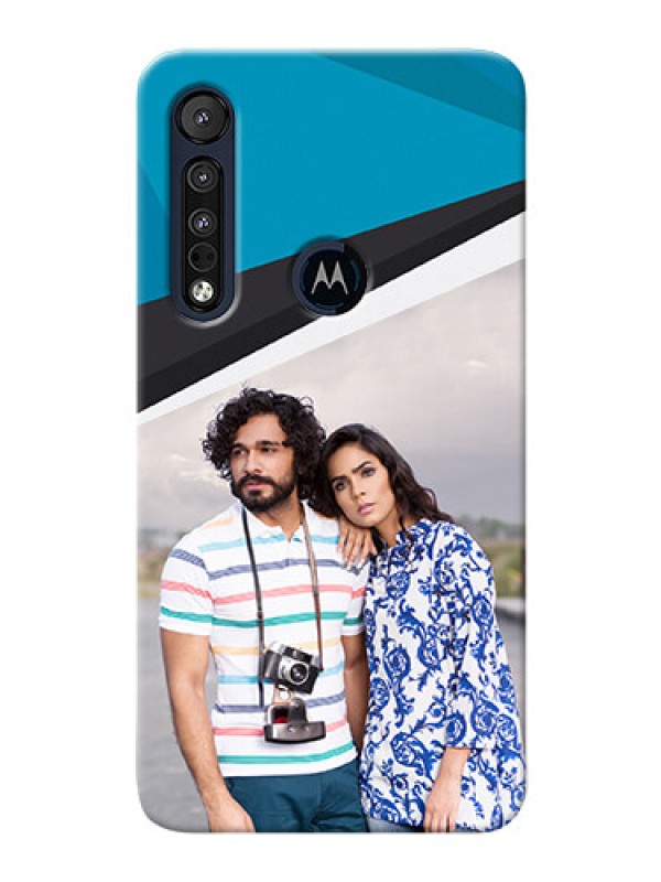 Custom Motorola One Macro Back Covers: Simple Pattern Photo Upload Design