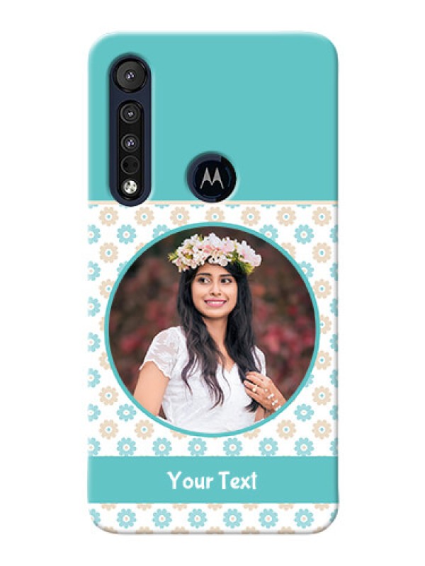 Custom Motorola One Macro Custom Mobile Back Covers: Beautiful Flowers Design