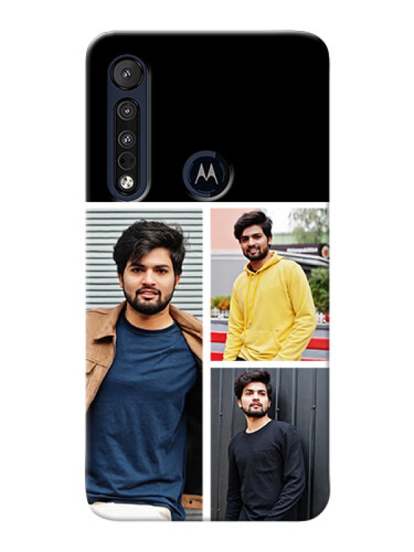 Custom Motorola One Macro Custom Mobile Cover: Upload Multiple Picture Design