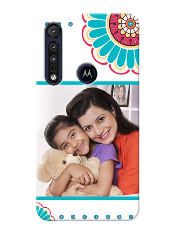 Custom Motorola One Macro custom mobile phone cases: Flower Design