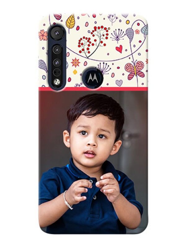 Custom Motorola One Macro phone back covers: Premium Floral Design