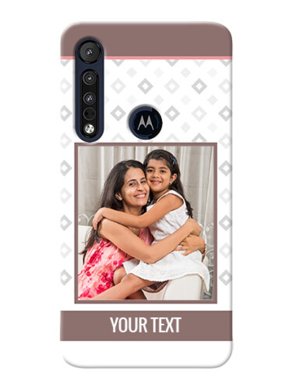 Custom Motorola One Macro custom back covers: Simple Diamond Design