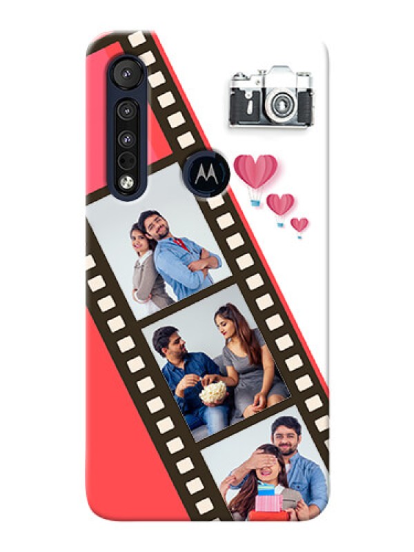 Custom Motorola One Macro custom phone covers: 3 Image Holder with Film Reel