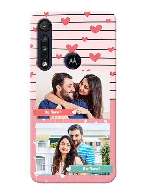 Custom Motorola One Macro custom mobile covers: Photo with Heart Design