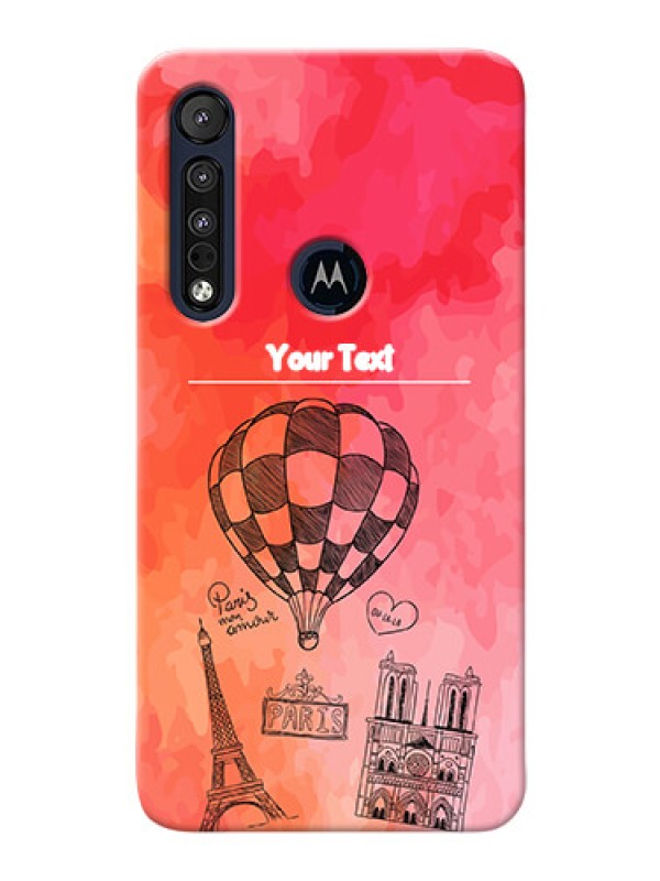 Custom Motorola One Macro Personalized Mobile Covers: Paris Theme Design