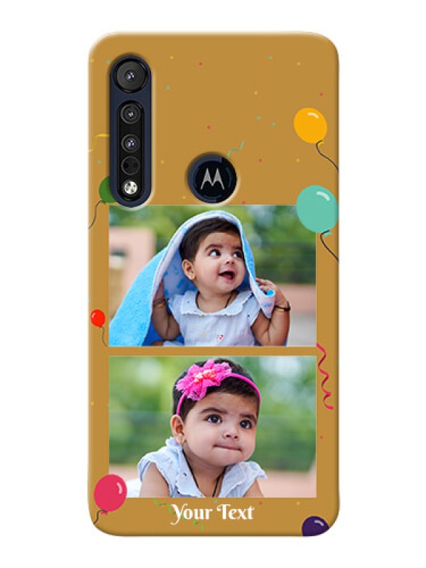 Custom Motorola One Macro Phone Covers: Image Holder with Birthday Celebrations Design