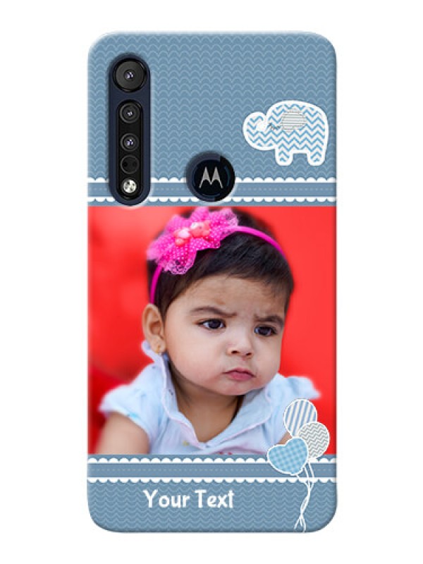 Custom Motorola One Macro Custom Phone Covers with Kids Pattern Design