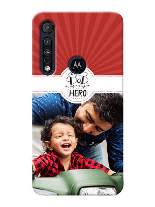 Custom Motorola One Macro custom mobile phone cases: My Dad Hero Design
