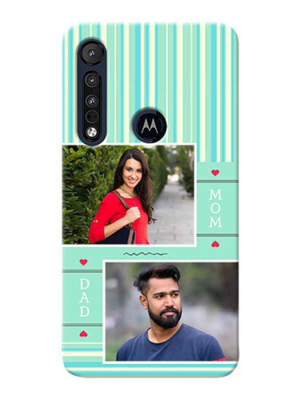 Custom Motorola One Macro custom mobile phone covers: Mom & Dad Pic Design