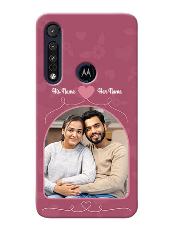Custom Motorola One Macro mobile phone covers: Love Floral Design