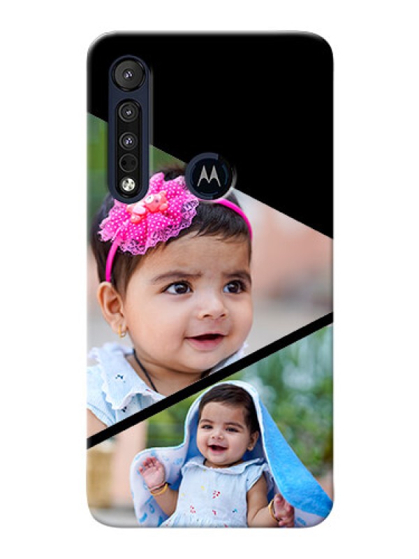 Custom Motorola One Macro mobile back covers online: Semi Cut Design