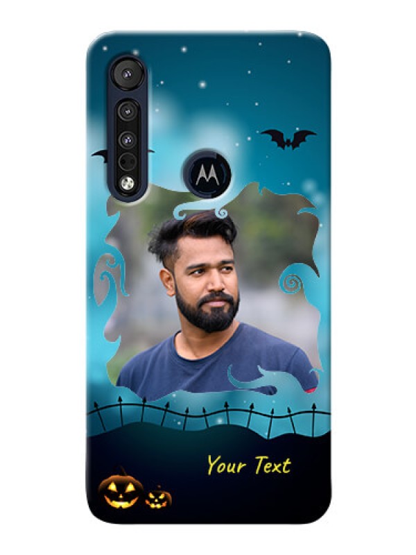 Custom Motorola One Macro Personalised Phone Cases: Halloween frame design