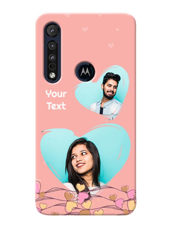 Custom Motorola One Macro customized phone cases: Love Doodle Design