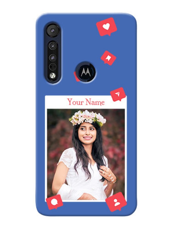 Custom Motorola One Macro Back Covers: Like Share And Comment Design