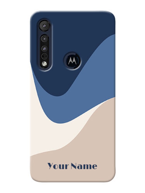 Custom Motorola One Macro Back Covers: Abstract Drip Art Design