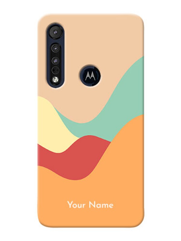 Custom Motorola One Macro Custom Mobile Case with Ocean Waves Multi-colour Design