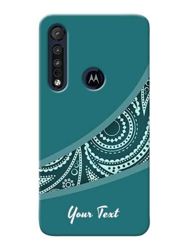 Custom Motorola One Macro Custom Phone Covers: semi visible floral Design