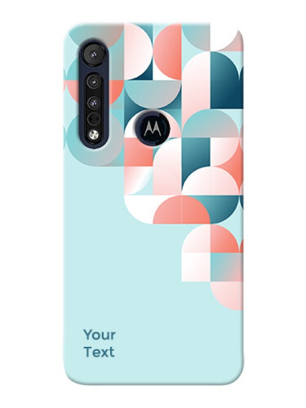 Custom Motorola One Macro Back Covers: Stylish Semi-circle Pattern Design