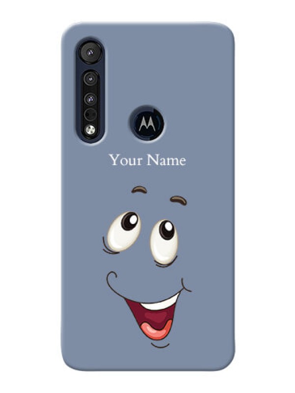 Custom Motorola One Macro Phone Back Covers: Laughing Cartoon Face Design