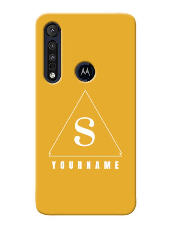 Custom Motorola One Macro Custom Mobile Case with simple triangle Design