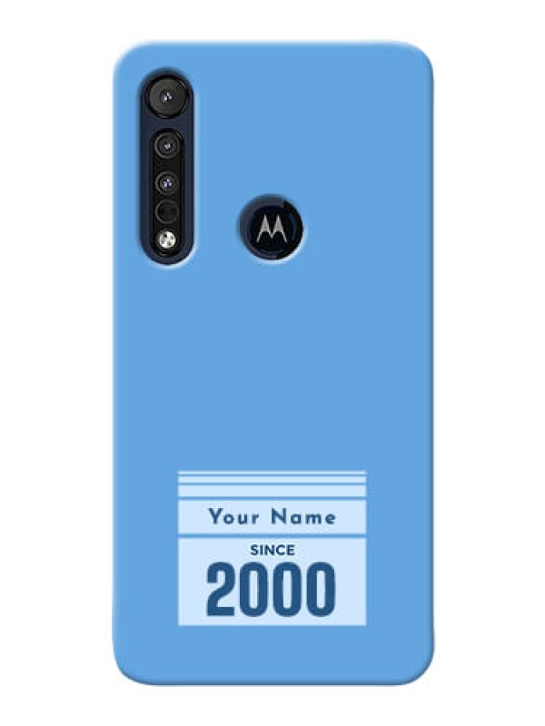 Custom Motorola One Macro Mobile Back Covers: Custom Year of birth Design