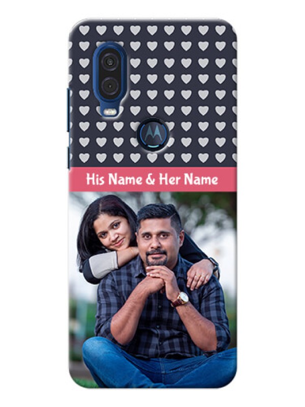 Custom Motorola One Vision Custom Mobile Case with Love Symbols Design