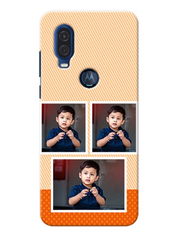 Custom Motorola One Vision Mobile Back Covers: Bulk Photos Upload Design