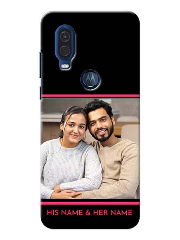 Custom Motorola One Vision Mobile Covers With Add Text Design