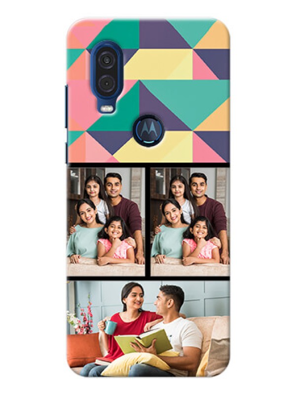 Custom Motorola One Vision personalised phone covers: Bulk Pic Upload Design