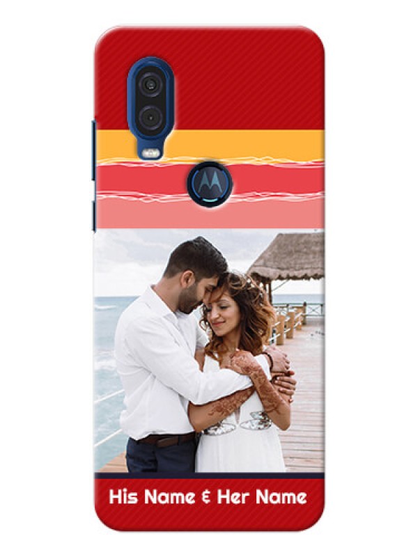 Custom Motorola One Vision custom mobile phone covers: Colorful Case Design