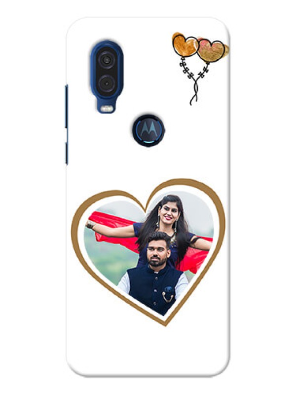 Custom Motorola One Vision customized phone cases: You & Me Design