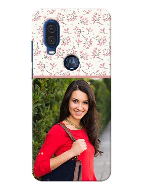 Custom Motorola One Vision Back Covers: Premium Floral Design