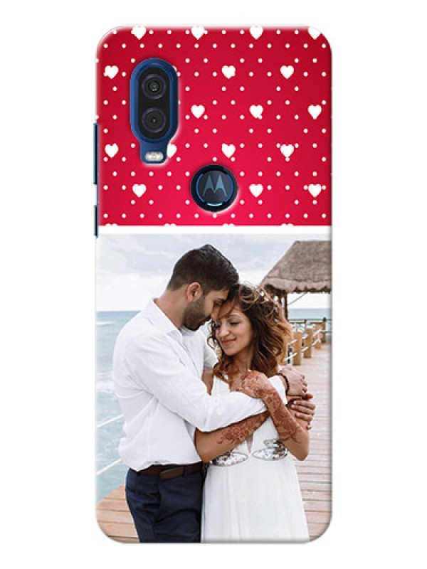 Custom Motorola One Vision custom back covers: Hearts Mobile Case Design