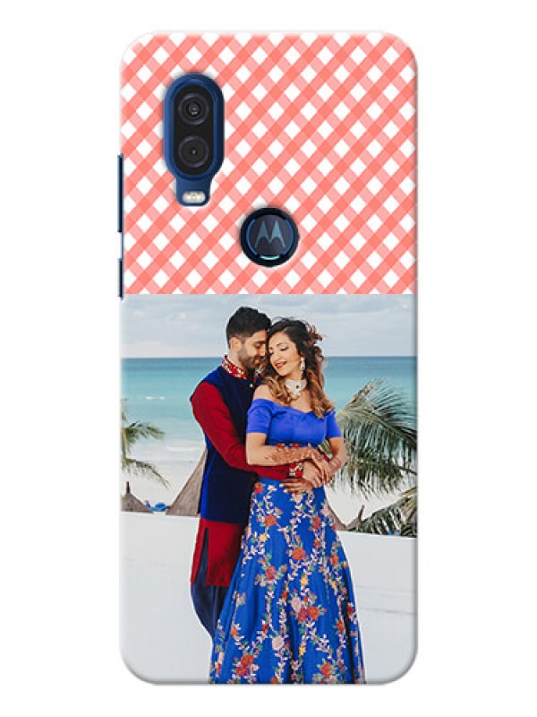 Custom Motorola One Vision custom mobile cases: Pink Pattern Design