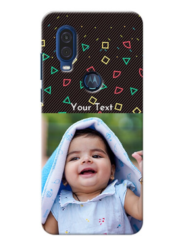 Custom Motorola One Vision custom mobile cases with confetti birthday design