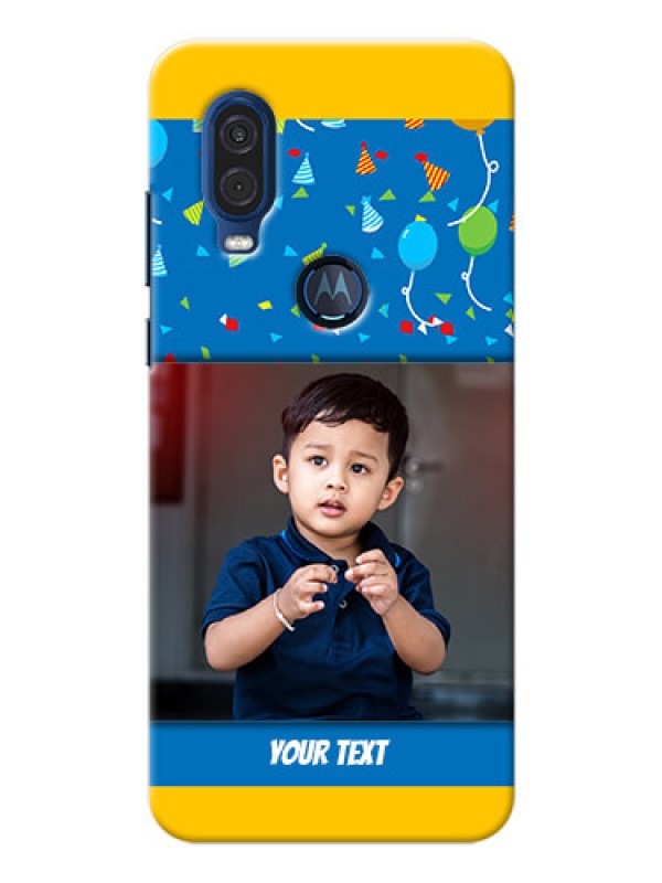 Custom Motorola One Vision Mobile Back Covers Online: Birthday Wishes Design
