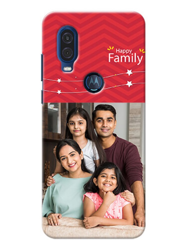 Custom Motorola One Vision customized phone cases: Happy Family Design