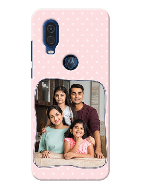 Custom Motorola One Vision Personalized Phone Cases: Family with Dots Design